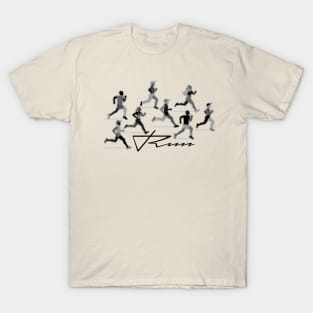 Run to Win - grayscale T-Shirt